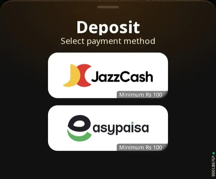 Deposit and Withdraw
