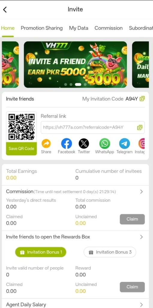 Invite & Earn System